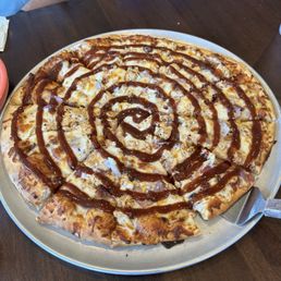 BBQ chicken pizza BBQ chicken pizza