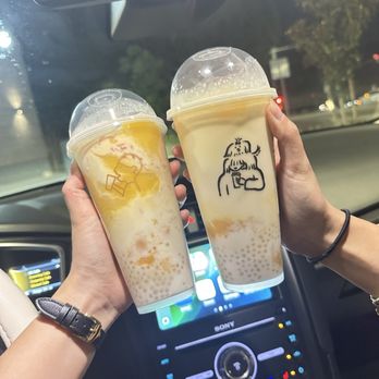 Heytea - mango pomelo coconut sago & mango coconut sago - Bubble Tea Near Me - Irvine, California