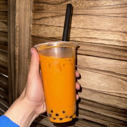 Thai Iced Tea with Boba
