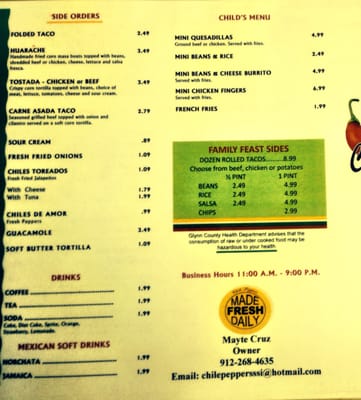 Menu photo 5 Chile Peppers Saint Simons Island, GA Menu photo 5 Chile Peppers Saint Simons Island, GA