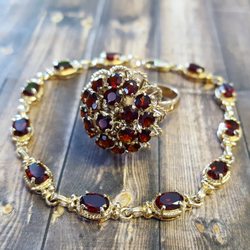 Estate & Fine Jewelry by Harry Krikorian - Garnet Ring and Bracelet