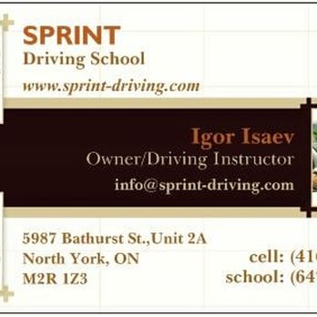 Sprint Driving School - Driving Schools Near Me - North York, Ontario Sprint Driving School - Driving Schools Near Me - North York, Ontario