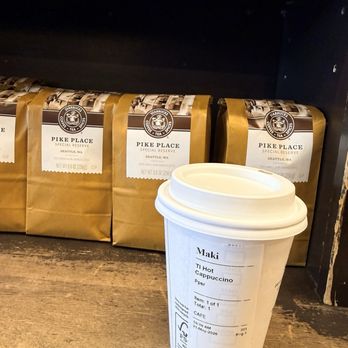 Starbucks - Cappuccino with Pikes Place Special Reserve - Coffee & Tea Near Me - Seattle, Washington