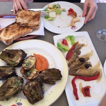 El Raconet Iberic - Amazing artichokes and roasted red pepper sauce. - Mediterranean Near Me - Esparreguera, B El Raconet Iberic - Amazing artichokes and roasted red pepper sauce. - Mediterranean Near Me - Esparreguera, B