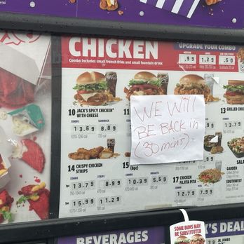 Jack in the Box - Sign - Fast Food Near Me - Tacoma, Washington