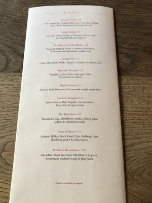 Menu photo 5 The Grazing Goat Marylebone London, XGL