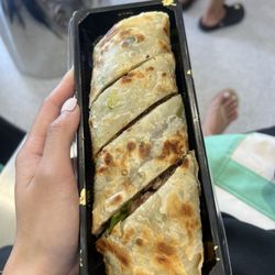 The Bento Box - Beef wrapped pancake, one of the best I've had!! $12