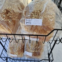 Mansfield Farm and Cottage Market - Fresh loaves from Lucy's Breadery.