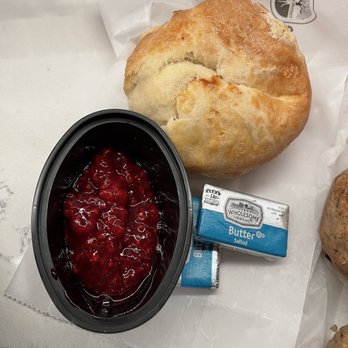 Clinton St. Baking - Biscuit with butter and raspberry jam - Bakeries Near Me - New York, New York