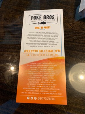 Menu photo 3 Poke Bros North Charleston, SC Menu photo 3 Poke Bros North Charleston, SC