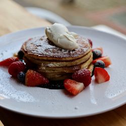 KAI - Mixed berry pancakes.
