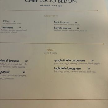 Abernethy's - Menu - Cocktail Bars Near Me - Los Angeles, California