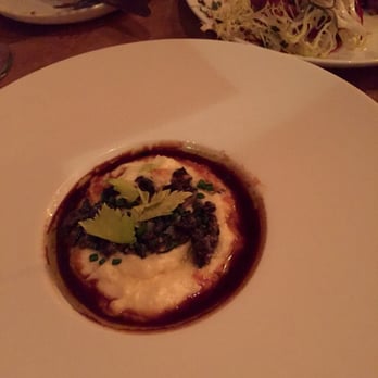 Boeufhaus - Creamy polenta with escargot bits - Brasseries Near Me - Chicago, Illinois Boeufhaus - Creamy polenta with escargot bits - Brasseries Near Me - Chicago, Illinois
