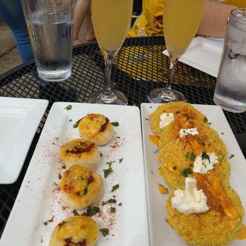 Lucille's - Fried Green Tomatoes & Chorizo Biscuits - New American Near Me - Houston, Texas