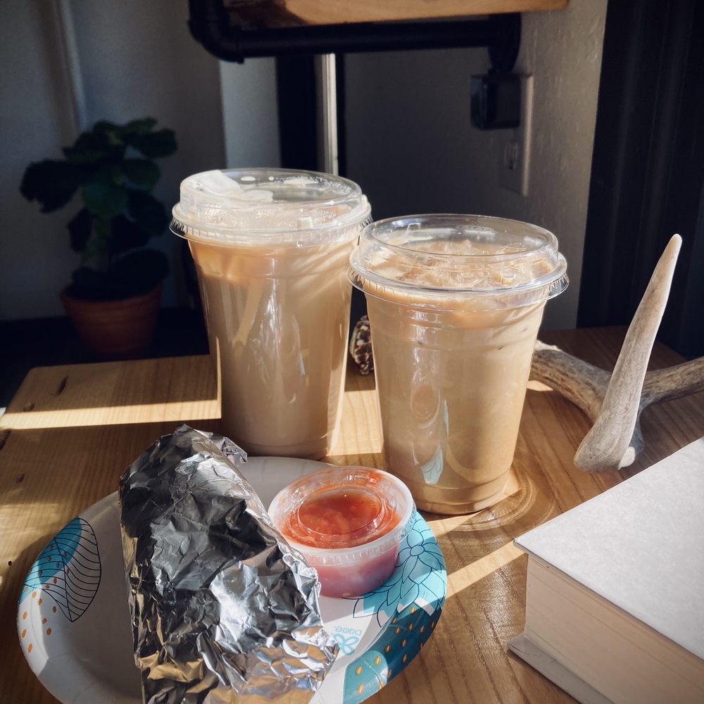 Aspire Coffee Roasters - We ordered a peanut butter latte with oat milk, a regular latte, and a breakfast burrito today-- all fantastic! - Coffee Roasteries Near Me - Greybull, Wyoming Aspire Coffee Roasters - We ordered a peanut butter latte with oat milk, a regular latte, and a breakfast burrito today-- all fantastic! - Coffee Roasteries Near Me - Greybull, Wyoming