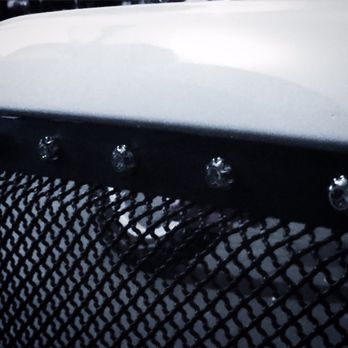 First Class Auto Body - Excellent job from gloss black to color matched white on this after market grill - Body Shops Near Me - Harbor City, California