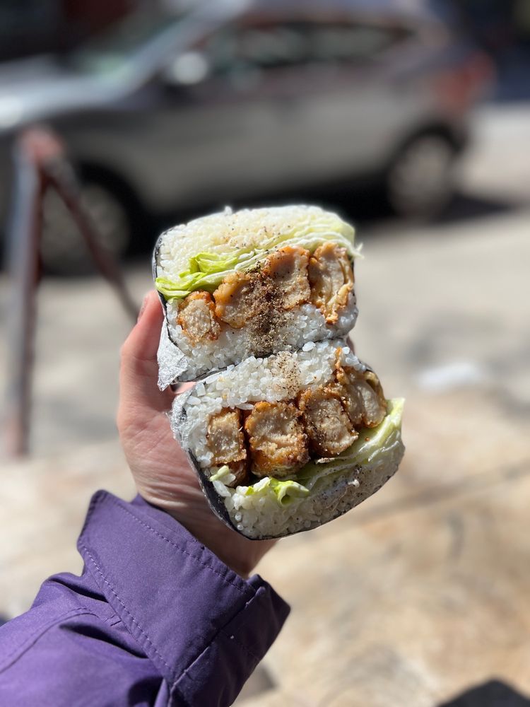 Food from Tokuyamatcha & Onigirazu Bar