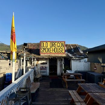Old Oregon Smoke House - Exterior - Fish & Chips Near Me - Rockaway Beach, Oregon Old Oregon Smoke House - Exterior - Fish & Chips Near Me - Rockaway Beach, Oregon