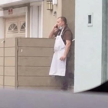 Cinderella - Worker kept picking his nose, then wiped it on the tan house's wall and HIS APRON. Will never trust their food again, esp during COVID - Bakeries Near Me - San Francisco, California