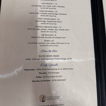 Light House Bistro - Menu - American Near Me - Annapolis, Maryland Light House Bistro - Menu - American Near Me - Annapolis, Maryland