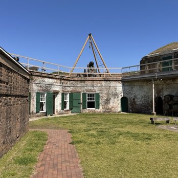 Old Fort Jackson - View up and to left - Landmarks & Historical Buildings Near Me - Savannah, Georgia