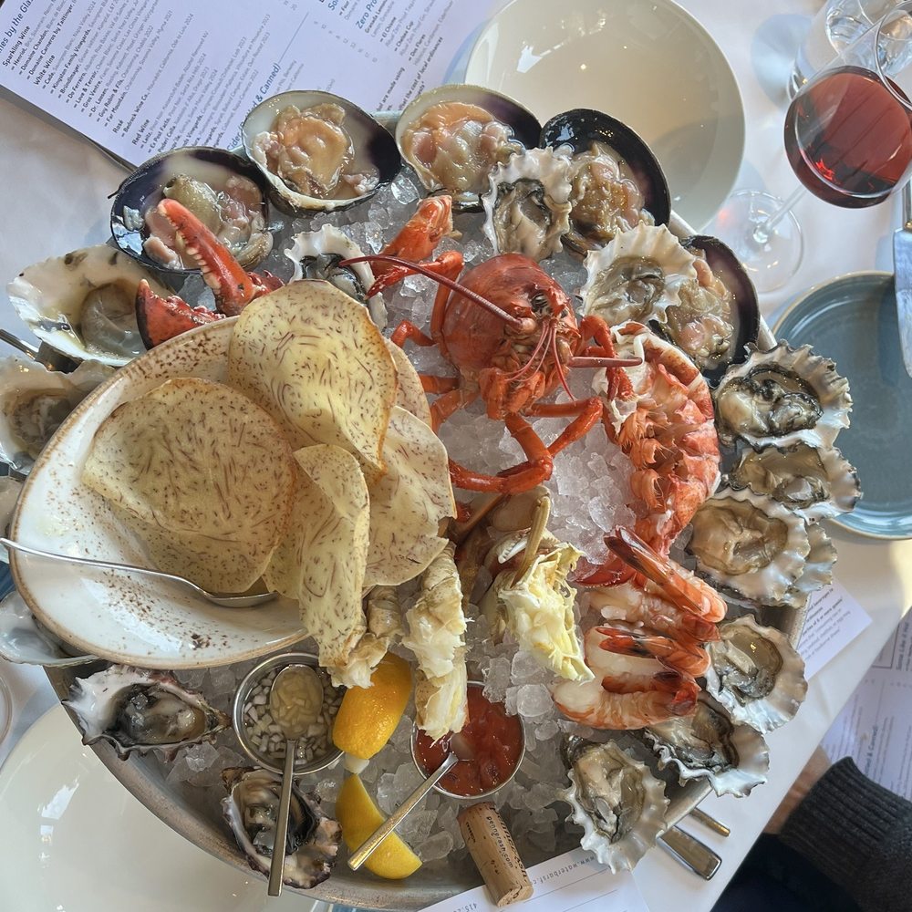 Waterbar - Seafood platter. Includes lobster, crab, clams, oysters, shrimp, ceviche. - Seafood Near Me - San Francisco, California