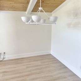 Living room with luxury vinyl plank Living room with luxury vinyl plank