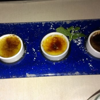 Bistro Cacao - Trio of creme brulees. - French Near Me - Washington, DC, District of Columbia