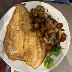 Seestern - Scholle mit Zwiebeln und Krabben