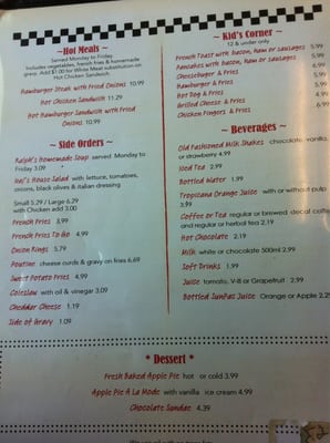 Menu photo 1 Ralph & Sons Diner Nepean, ON Menu photo 1 Ralph & Sons Diner Nepean, ON