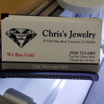 Chris's Jewelry - Business card - Jewelry Near Me - Fremont, California Chris's Jewelry - Business card - Jewelry Near Me - Fremont, California