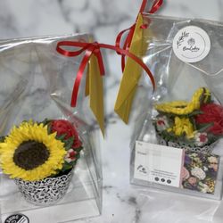 BouCakes by Kim - Sunflower chocolate cupcake. Packaged individually for the perfect gift.