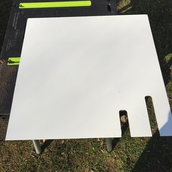 QikFix - Custom made ceiling tile to go around hot water heater. - General Contractors Near Me - Gambrills, Maryland QikFix - Custom made ceiling tile to go around hot water heater. - General Contractors Near Me - Gambrills, Maryland