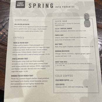 First Watch - Specials - Breakfast & Brunch Near Me - Camp Hill, Pennsylvania First Watch - Specials - Breakfast & Brunch Near Me - Camp Hill, Pennsylvania
