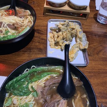 Stick & Steam - Beef Noodle Soup and Salted Egg Yolk Fish Skin - Dim Sum Near Me - Millbrae, California Stick & Steam - Beef Noodle Soup and Salted Egg Yolk Fish Skin - Dim Sum Near Me - Millbrae, California