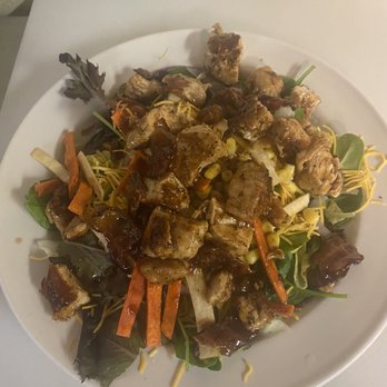 Courtyard Restaurant - Bourbon chicken bacon salad! - Greek Near Me - Buffalo, New York