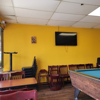 Los Burritos Express - a pool table and a television - Mexican Near Me - Rancho Cordova, California