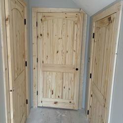 M & J Home Cooking - Wood stain doors/ polyurethane