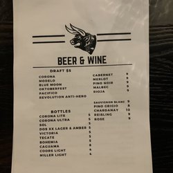 El Mero Mero - Cocktail menu