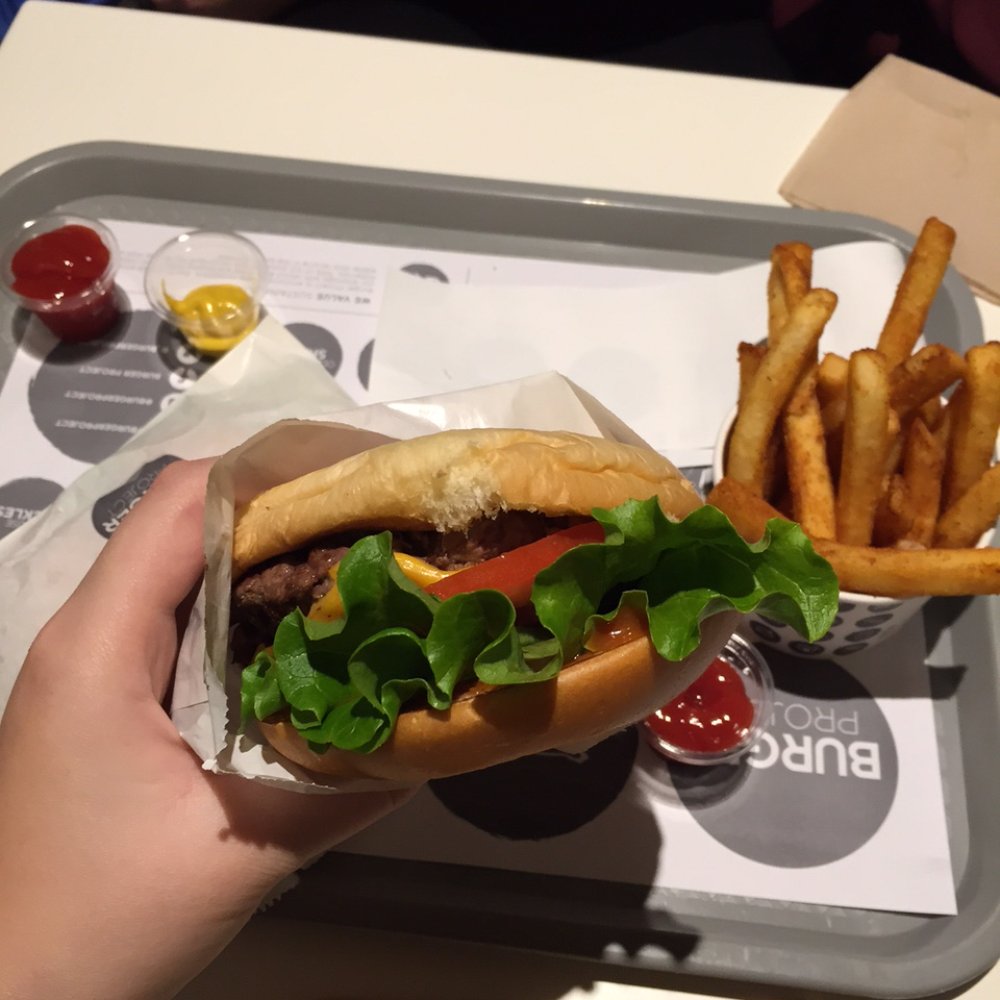 Burger Project - Cheese burger w/ Chilli Salt Fries - Burgers Near Me - Sydney, NSW