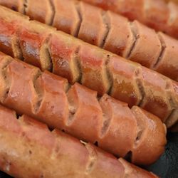 Gene & Jay's Hot Dogs - Our all beef hot dogs on our griddle!