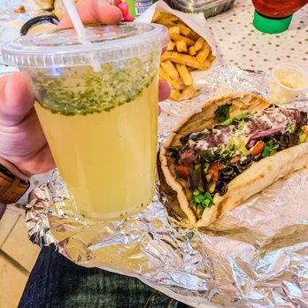 The Wrap Shack - Lebanese Lemonade & yes what you see is mint in the lemonade - Wraps Near Me - Bermuda Dunes, California The Wrap Shack - Lebanese Lemonade & yes what you see is mint in the lemonade - Wraps Near Me - Bermuda Dunes, California