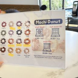 Donut menu, but they sometimes have others not listed! Donut menu, but they sometimes have others not listed!