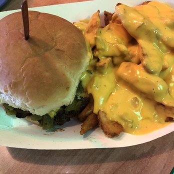 Sparkys BBQ and Espresso - Combo 1 with queso added to my fries. - Burgers Near Me - Hatch, New Mexico