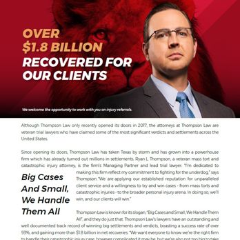 Thompson Law - Texas Super Lawyers Car Wreck Lawyers Award 2018 - Personal Injury Law Near Me - Waco, Texas Thompson Law - Texas Super Lawyers Car Wreck Lawyers Award 2018 - Personal Injury Law Near Me - Waco, Texas