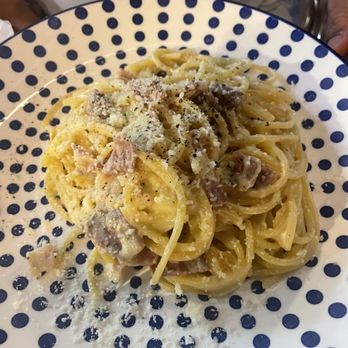 Grace - My husband had the spaghetti carbonara and he said it was really good - Lounges Near Me - Massa Lubrense, NA Grace - My husband had the spaghetti carbonara and he said it was really good - Lounges Near Me - Massa Lubrense, NA