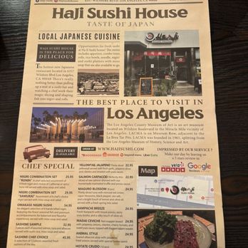 Haji Sushi House - Menu 12/27/2025 - Sushi Bars Near Me - Los Angeles, California Haji Sushi House - Menu 12/27/2025 - Sushi Bars Near Me - Los Angeles, California