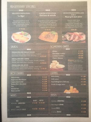 Menu photo 2 Bondiola Argentina Dublin, D
