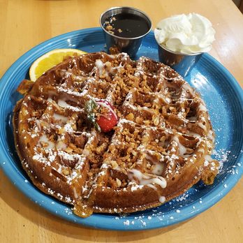 Café Kaila - Pumpkin crunch Belgian waffle - Breakfast & Brunch Near Me - Honolulu, Hawaii Café Kaila - Pumpkin crunch Belgian waffle - Breakfast & Brunch Near Me - Honolulu, Hawaii
