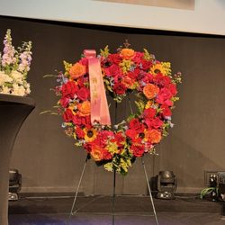 Monica's Bride & Floral - Funeral heart